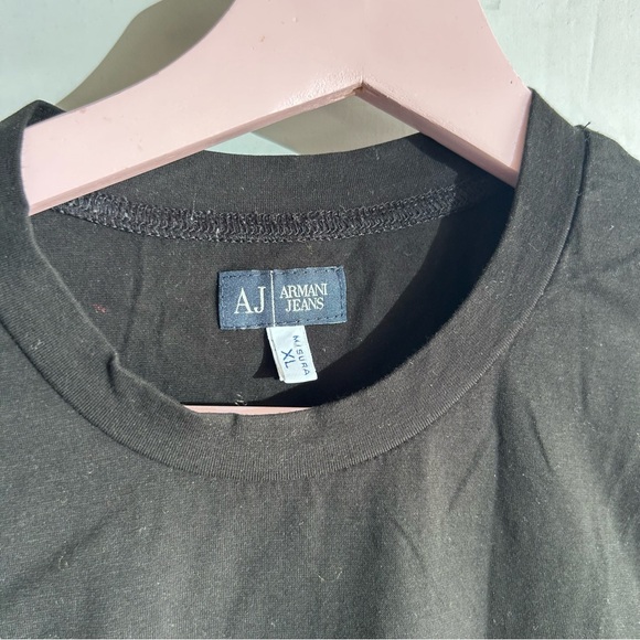 Armani Jeans Black Milano First Denim Equipment T-Shirt | Sz Italy XL US Medium - Picture 5 of 13